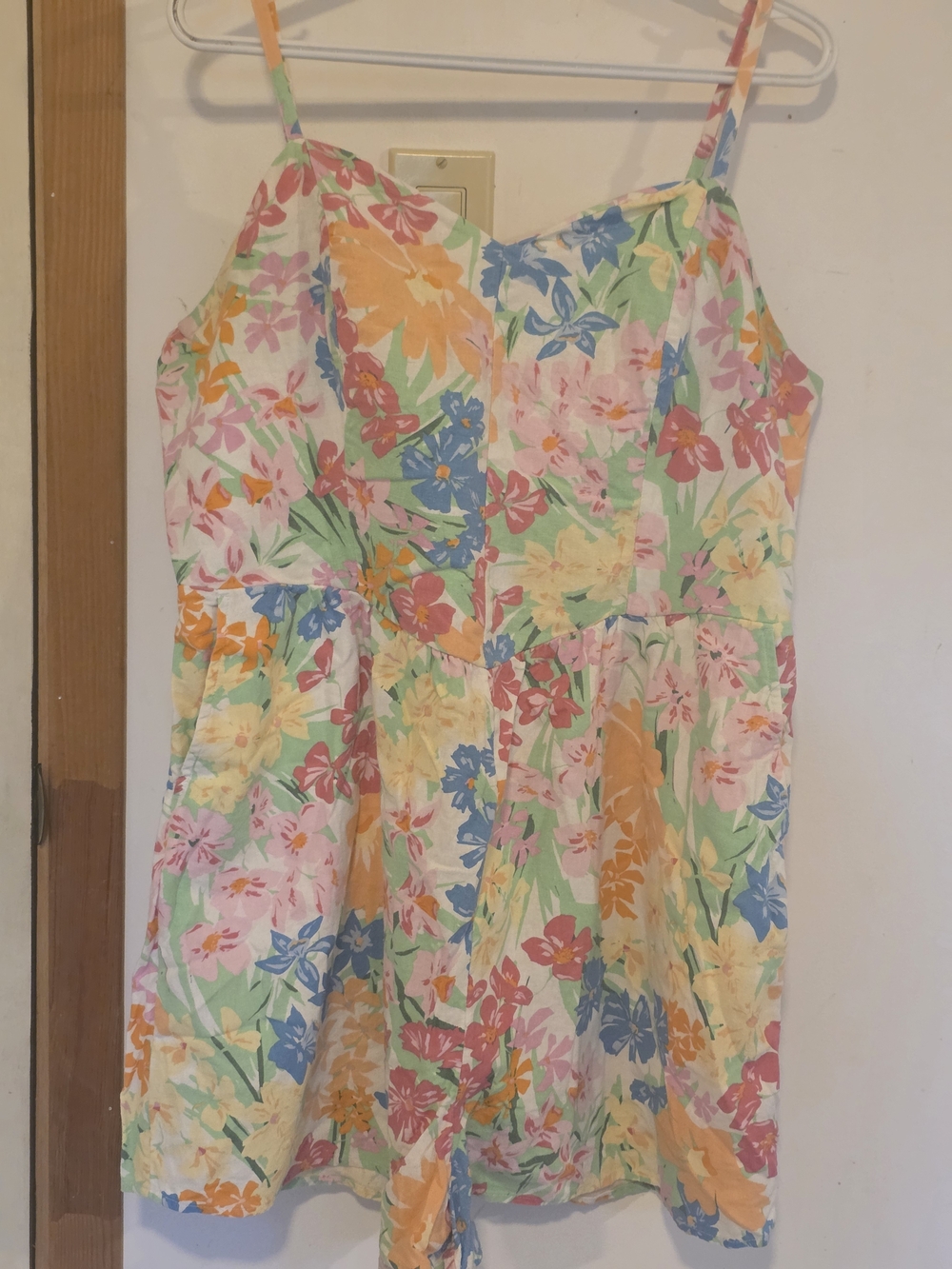 Old Navy Floral Pastel Romper in Pink, Yellow, Blue, Green, Orange
